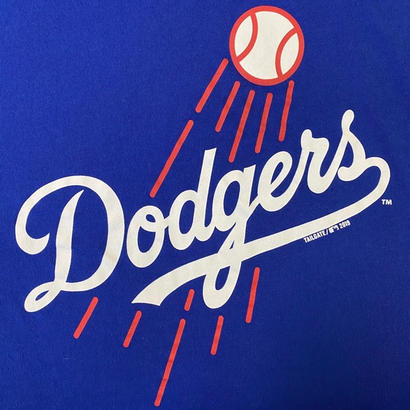 Tailgate Women’s LA Dodgers Rolled Sleeve T-Shirt - Picture 3 of 4